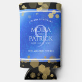 Eleganter 9. Lapis Lazuli Hochzeitstag Selters Dosenkühler (Vorderseite)