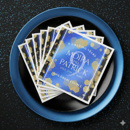 Eleganter 9. Lapis Lazuli Hochzeitstag Serviette