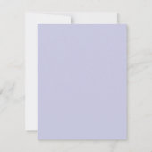 Eleganter "A Note From" Simple Lavender Mitteilungskarte (Rückseite)