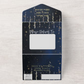 Eleganter Abend All-in-One Hochzeitseinladungen All In One Einladung (Außenbereich)