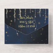 Eleganter Abend All-in-One Hochzeitseinladungen All In One Einladung (Rückseite)