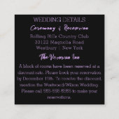 Eleganter Abend Begleitkarte (Rückseite)