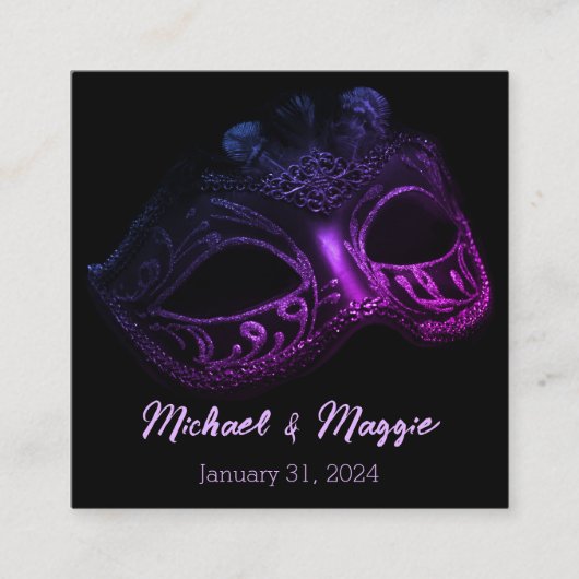 Eleganter Abend Begleitkarte (Vorderseite)