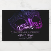 Eleganter Abend Champagne Schaumweinetikett (Einzelnes Label)