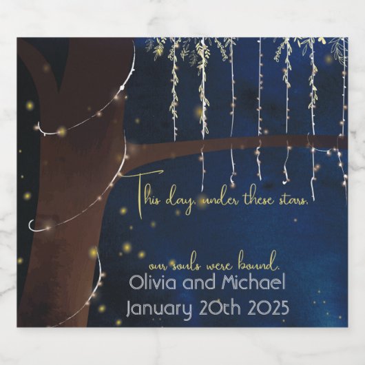 Eleganter Abend Falknerei - Falconeria Locarno Schaumweinetikett (Einzelnes Label)