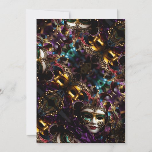 Eleganter Abend Geburtstagsparty Einladung (Rückseite)