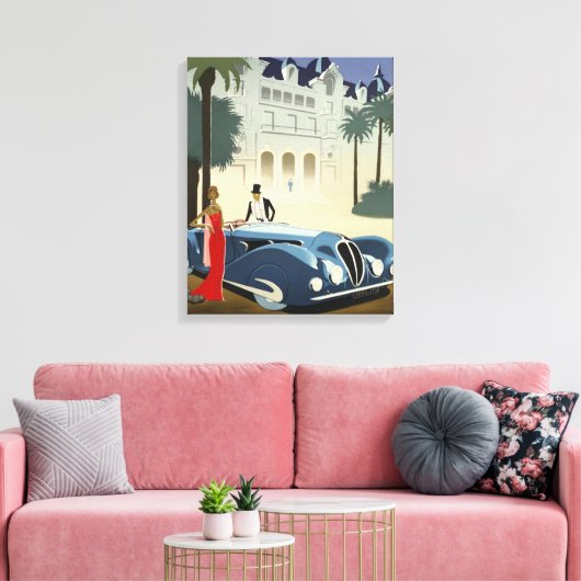 Eleganter Abend Leinwanddruck (Insitu (Wohnzimmer))