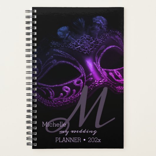 Eleganter Abend Masquerade Planer (Vorderseite)
