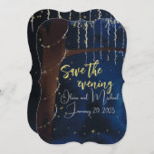 Eleganter Abend Save the Date (Vorne/Hinten)