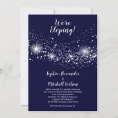 Eleganter Abend Sky Wedding Elopement Einladung (Vorderseite)