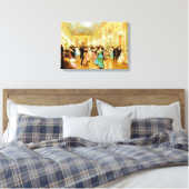 Eleganter Abend (Tanz im Palastball) Leinwanddruck (Insitu (Schlafzimmer))