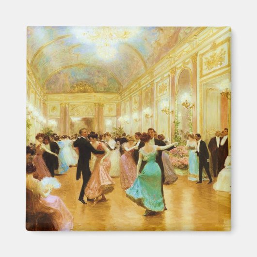 Eleganter Abend (Tanz im Palastball) Magnet (Vorne)