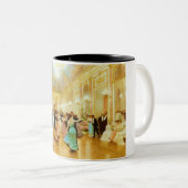 Eleganter Abend (Tanz im Palastball) Zweifarbige Tasse (VorderseiteRechts)