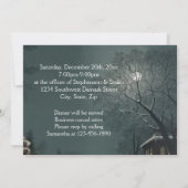 Eleganter Abend Vintager Feiertag Einladung (Rückseite)
