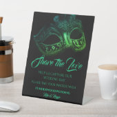 Eleganter Abend Wedding Poster Pedestal Schild (In SItu)