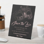 Eleganter Abend Wedding Poster Pedestal Schild (In SItu)