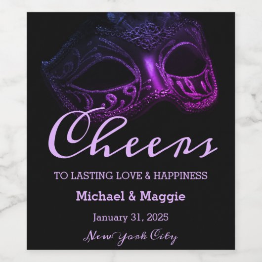 Eleganter Abend Weinetikett (Einzelnes Label)