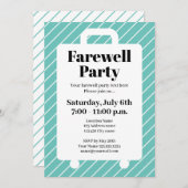 Eleganter Abschied vom weg Party Einladung (Vorne/Hinten)