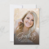 Eleganter Abschluss 2022 Modernes Foto Grad Party (Vorderseite)