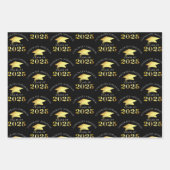 Eleganter Abschluss 2025 Imitats Gold Foil Your Co Geschenkpapier Set (Vorderseite 3)
