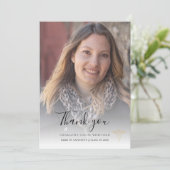 Eleganter Abschluss 2025 Krankenpflege Dankeskarte (Stehend Vorderseite)