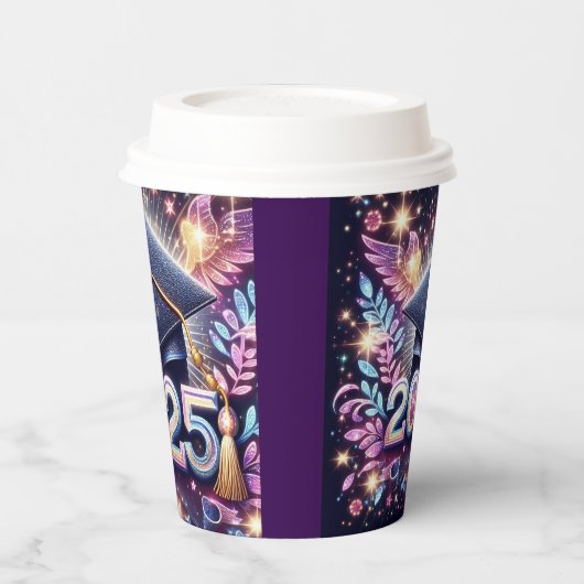 Eleganter Abschluss 2025 Pappbecher (Links)