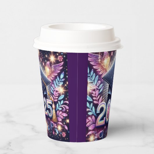 Eleganter Abschluss 2025 Pappbecher (Rechts)