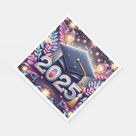 Eleganter Abschluss 2025 Serviette (Ecke)