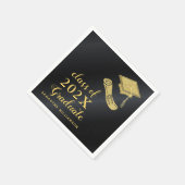 Eleganter Abschluss 2025 Serviette (Ecke)