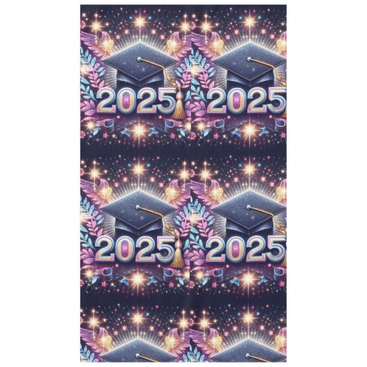 Eleganter Abschluss 2025 Tischdecke (Vorderseite)