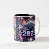 Eleganter Abschluss 2025 Zweifarbige Tasse (VorderseiteRechts)