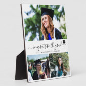 Eleganter Abschluss 3 Foto-Collage-Absolvent Fotoplatte (Seite)