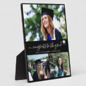 Eleganter Abschluss 3 Foto Schwarz Fotoplatte (Seite)