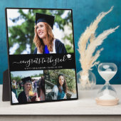 Eleganter Abschluss 3 Foto Schwarz Fotoplatte (Seite)