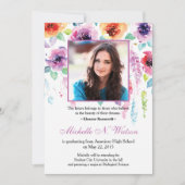 Eleganter Abschluss Ankündigung (Vorderseite)