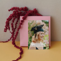 Eleganter Abschluss Ankündigung Mehrere Foto