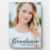 Eleganter Abschluss Blüht Skriptüberlagerungs-Foto Fotoplatte (Vorderseite)