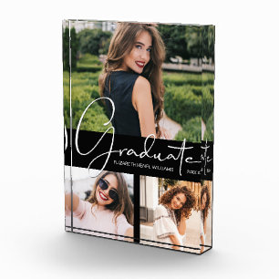 Eleganter Abschluss Collage Keepake Fotoblock