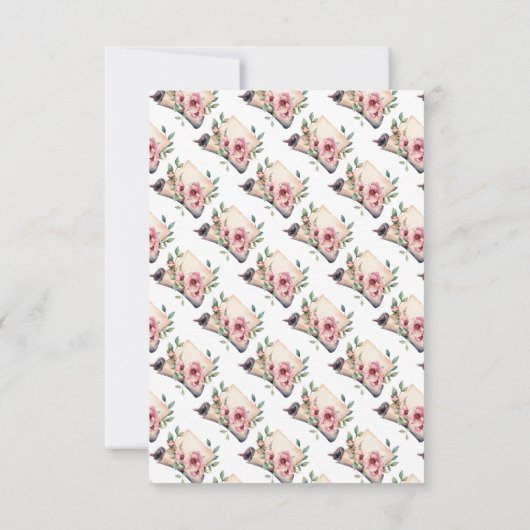 Eleganter Abschluss Einladung (Rückseite)