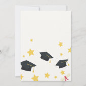 eleganter Abschluss Einladung (Rückseite)