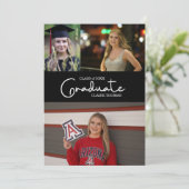 Eleganter Abschluss Einladung (Stehend Vorderseite)