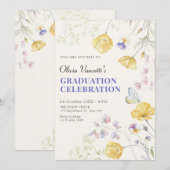 Eleganter Abschluss Einladung (Vorne/Hinten)