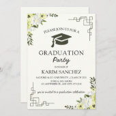 Eleganter Abschluss - Einladung 2025 (Vorne/Hinten)