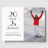 Eleganter Abschluss für 2025-Foto-Muster Gästebuch (Vorderseite)