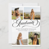 Eleganter Abschluss für benutzerdefinierte Bildauf Ankündigung (Vorderseite)