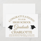 Eleganter Abschluss für benutzerdefinierte Skripte Einladung (Vorne/Hinten)