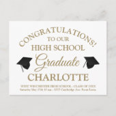 Eleganter Abschluss für benutzerdefinierte Skripte Postkarte (Vorderseite)