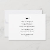 Eleganter Abschluss für Minimalistisches Foto mit Dankeskarte (Rückseite)
