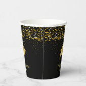 Eleganter Abschluss Golden Confetti Pappbecher (Rechts)