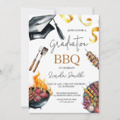 Eleganter Abschluss GRILLEN Einladung (Vorderseite)